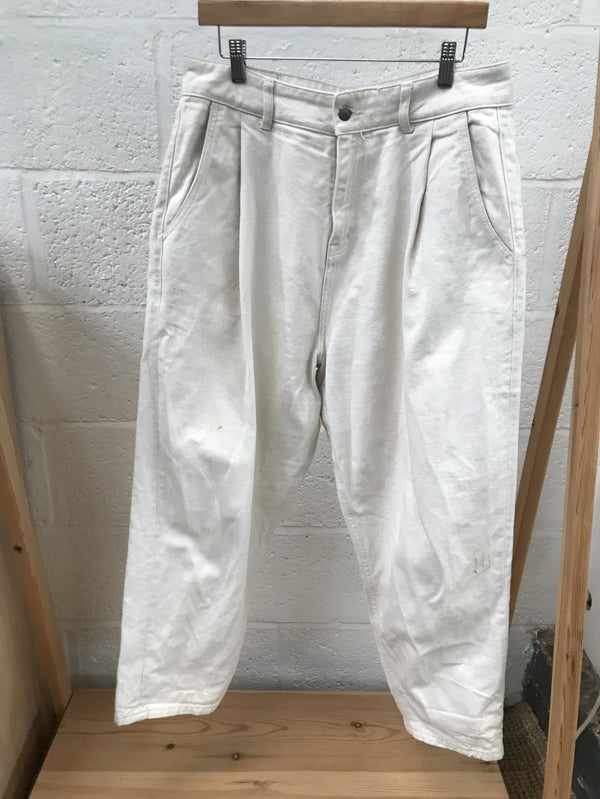 Preloved Tapered Natural Cotton Jeans