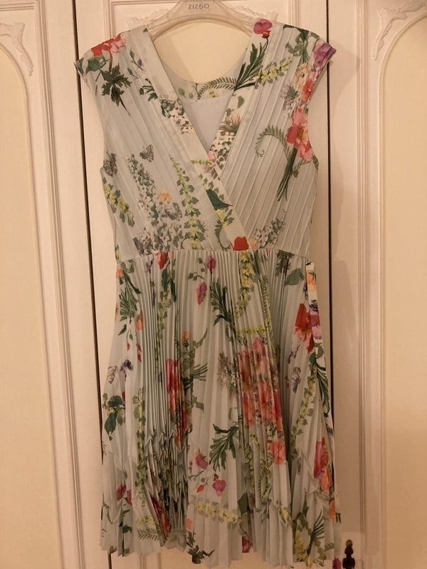 Preloved Mint green floral Ted Baker dress