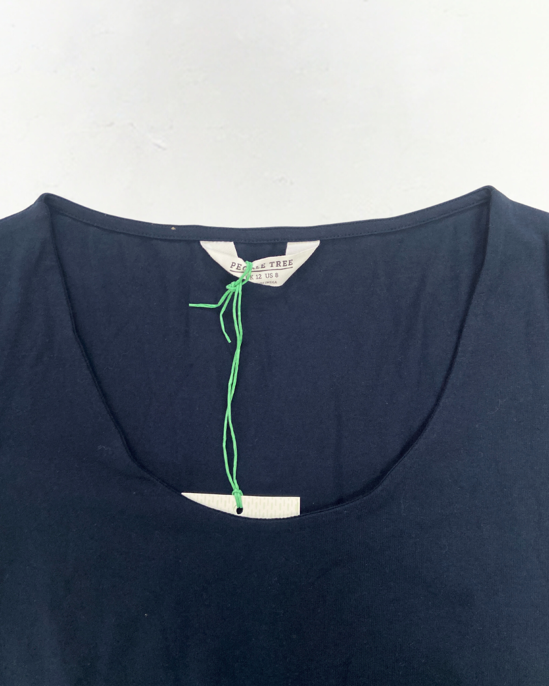 People Tree Navy Cap Sleeve Dress