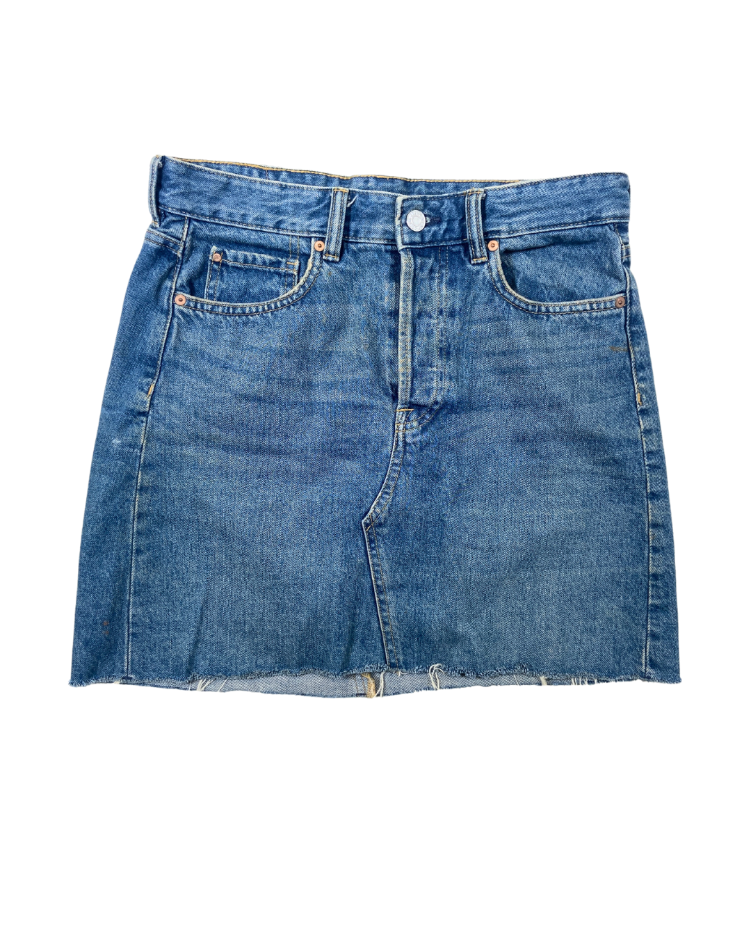 & Denim Blue Mini Skirt