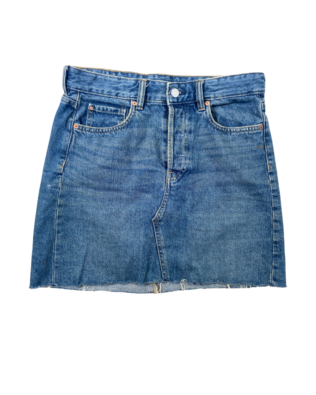 &amp; Denim Blue Mini Skirt