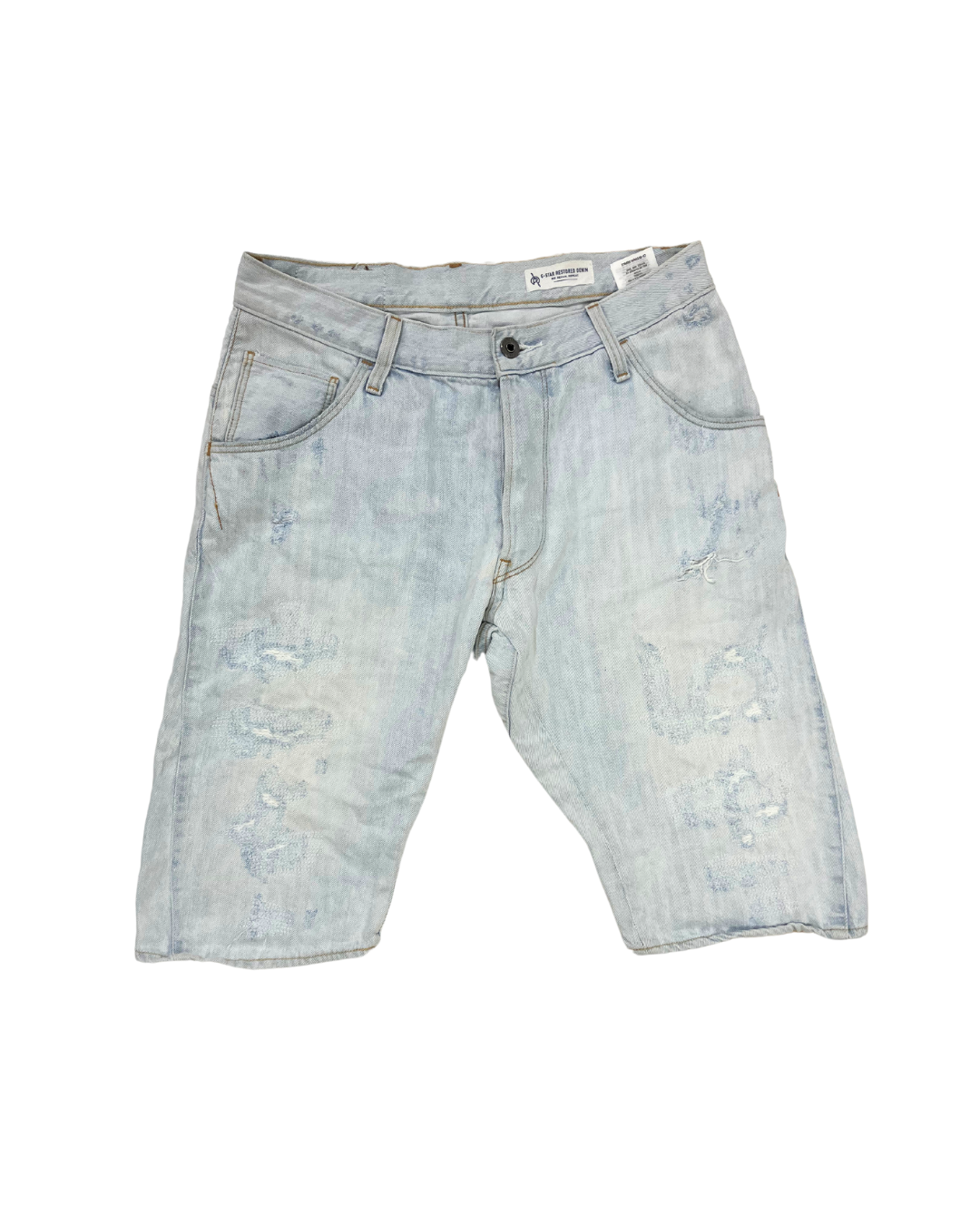 G-Star Light Wash Denim Shorts