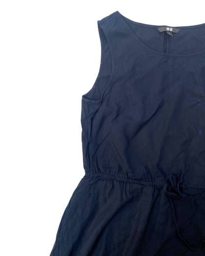 Uniqlo Navy Midi Dress Size L