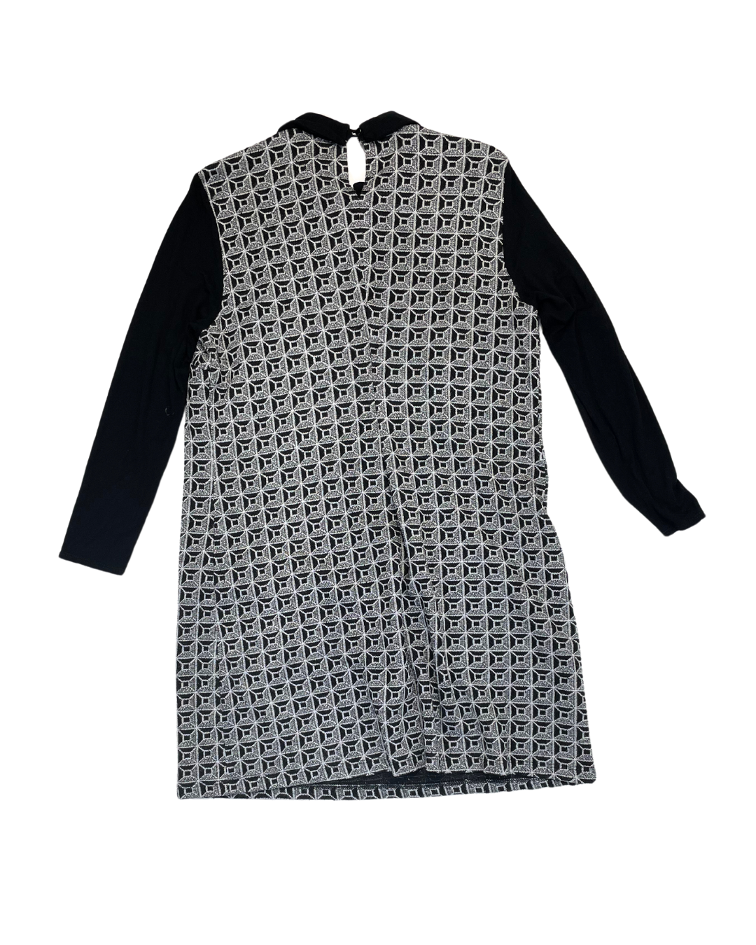 Dunnes Black Geometric Print Dress