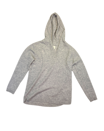 Cynthia Rowley Grey Cashmere Hooded Jumper