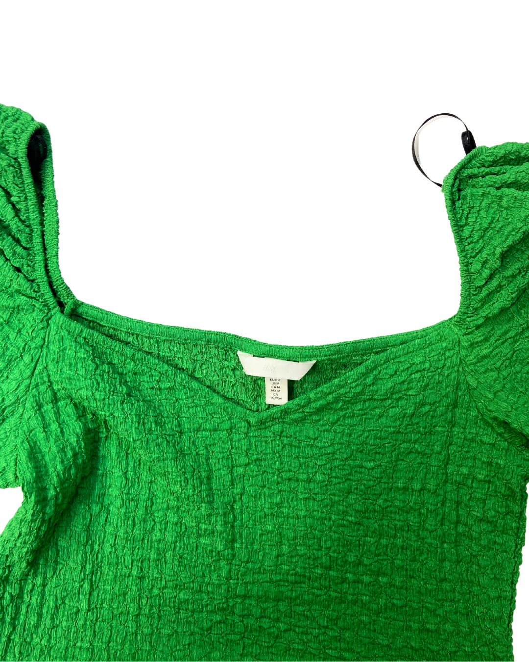 H&M Green Waffle Mini Dress OWNI H&M Green Waffle Mini Dress OWNI
