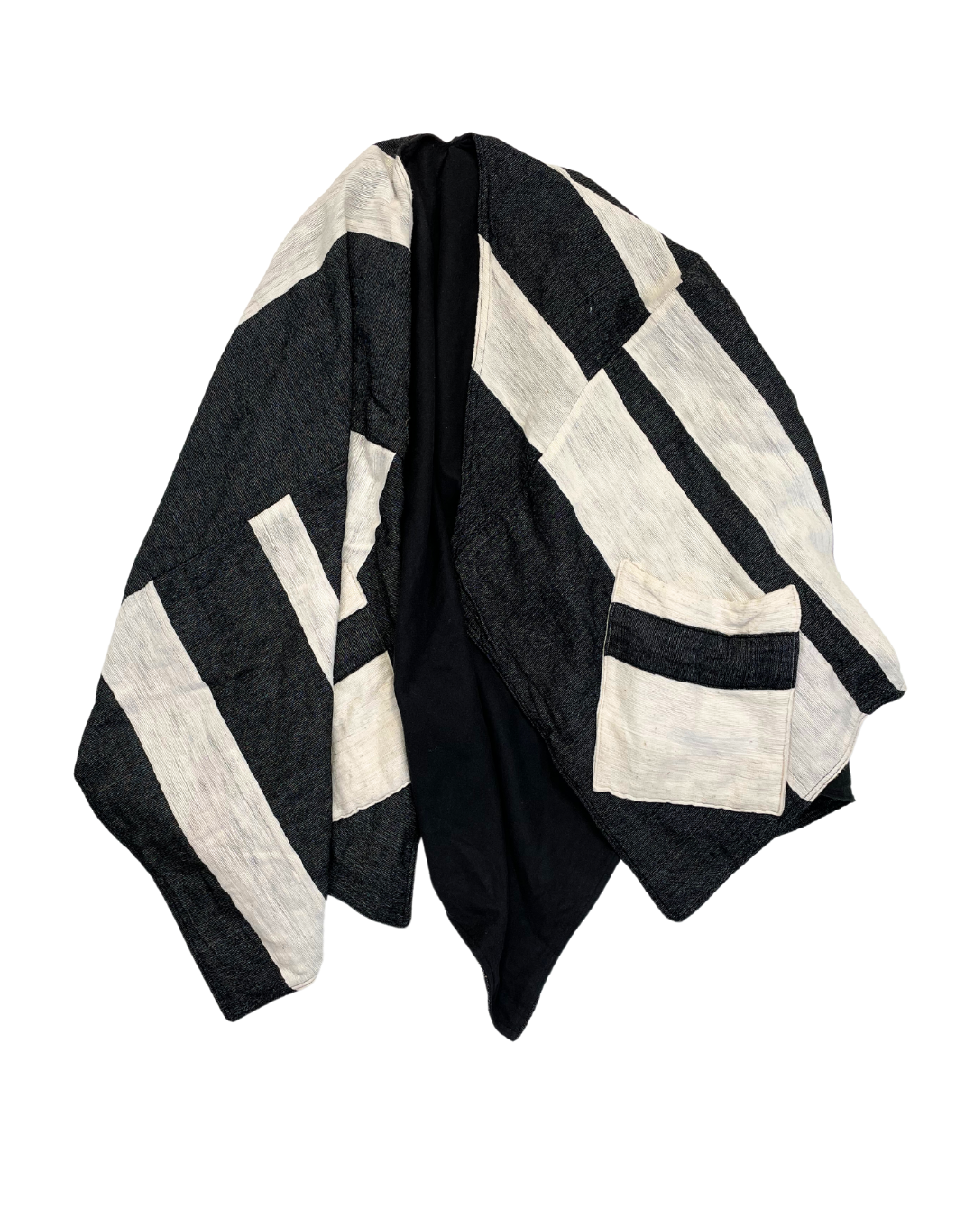 Black and White Poncho