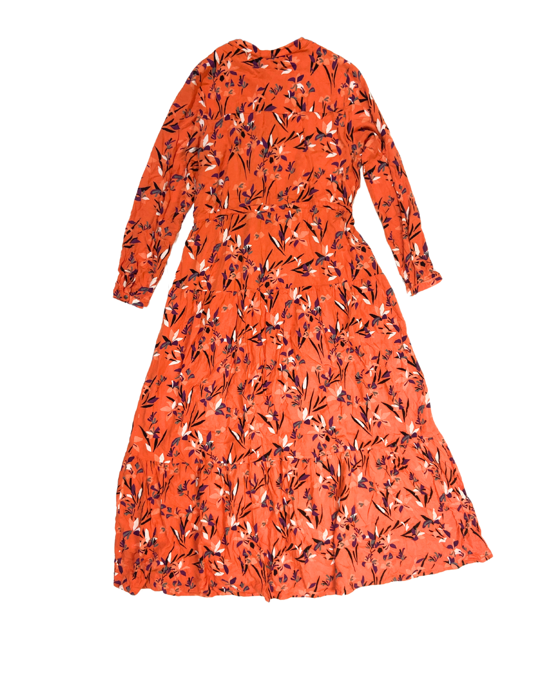 Armed Angels Orange Floral Dress
