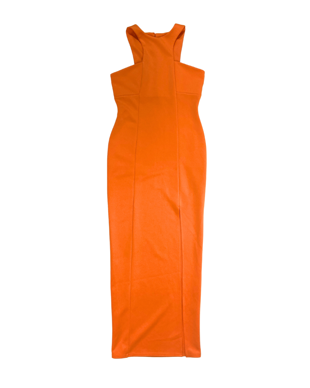 ASOS Orange Bodycon Midi Dress OWNI ASOS Orange Bodycon Midi Dress OWNI