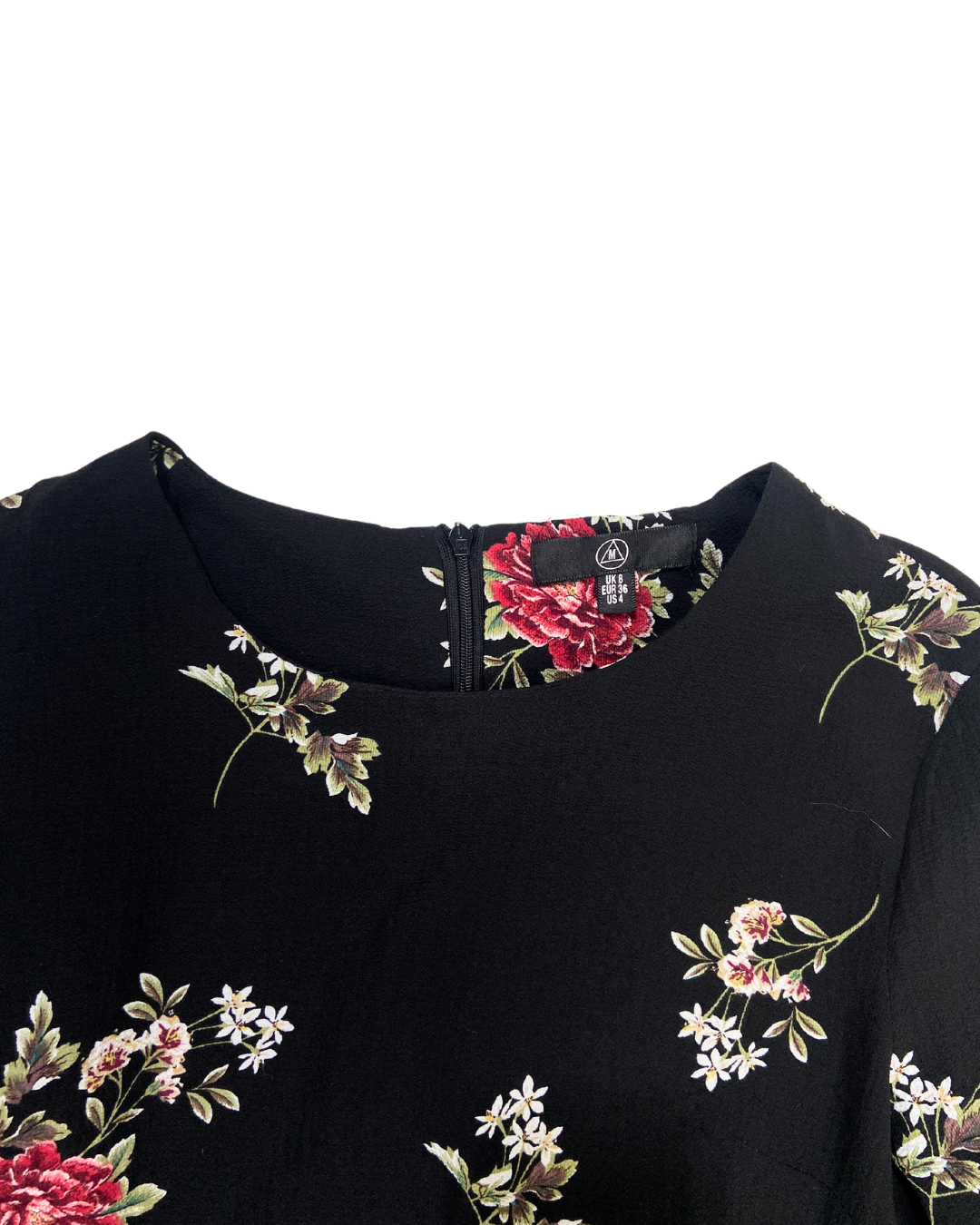 Missguided Floral Bell Sleeve Dress