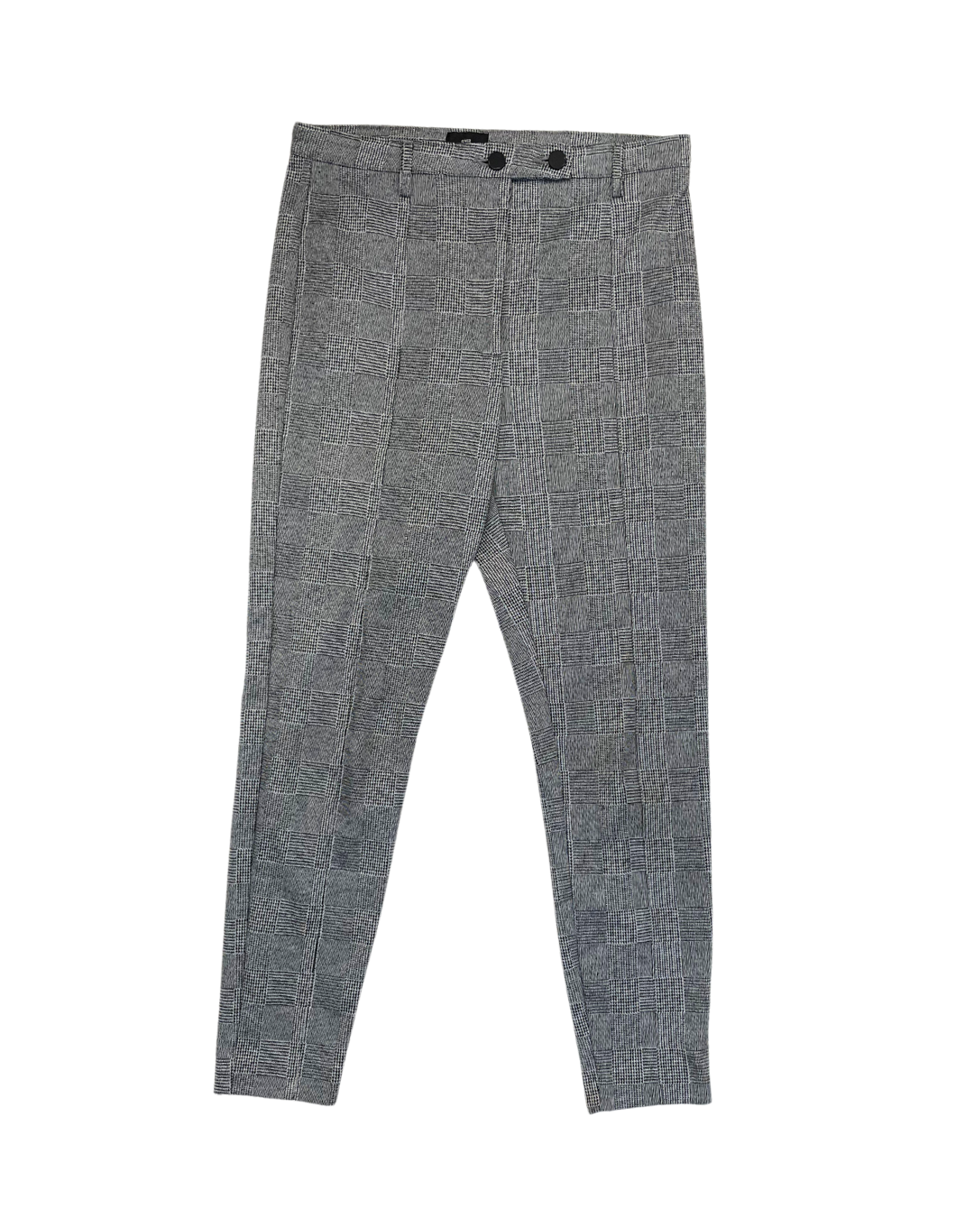 River Island Grey Checkered Trousers