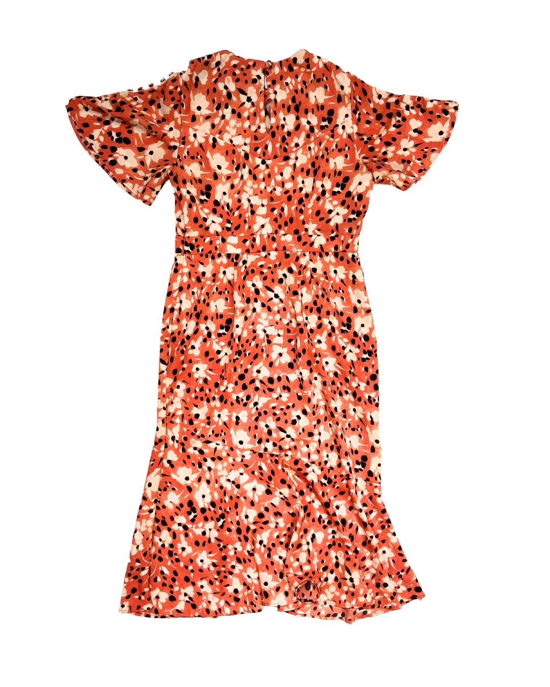 Nine by Savannah Miller Orange Midi Dress