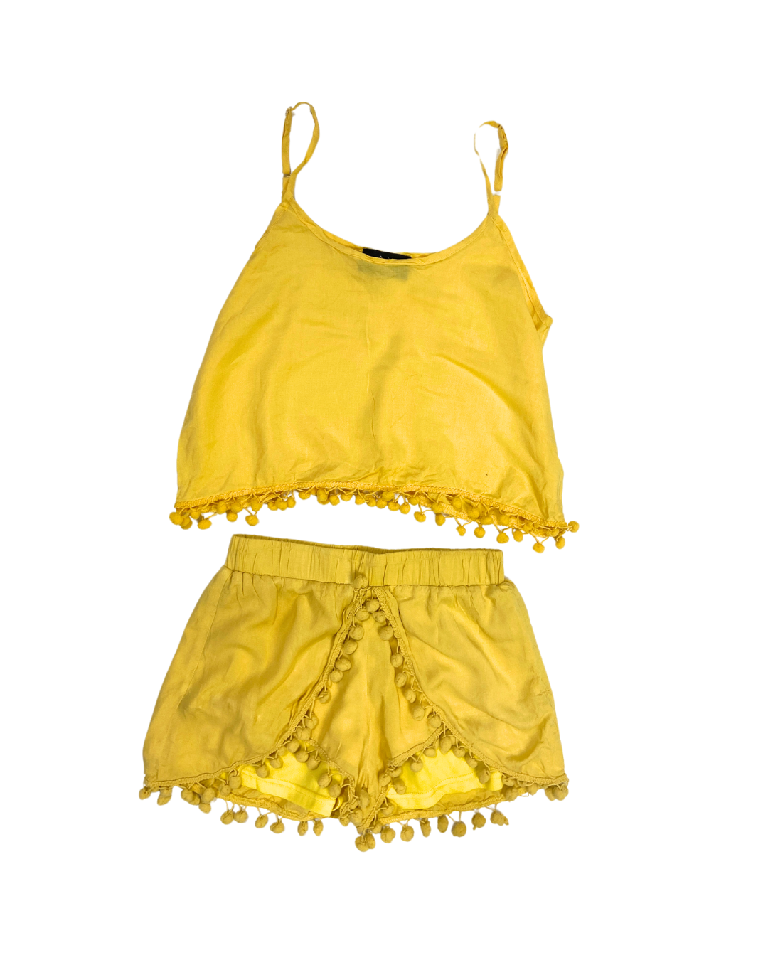 Yellow Shorts Co-ord