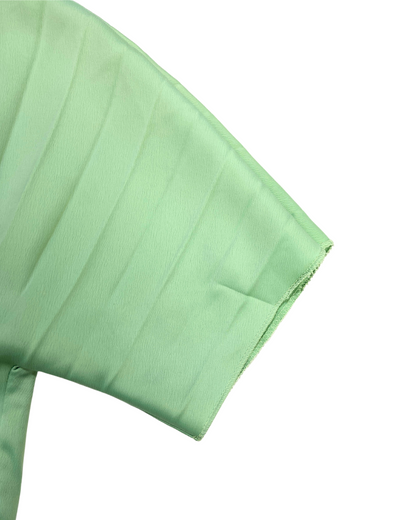 Garconne Pastel Green Pleated Midi Dress