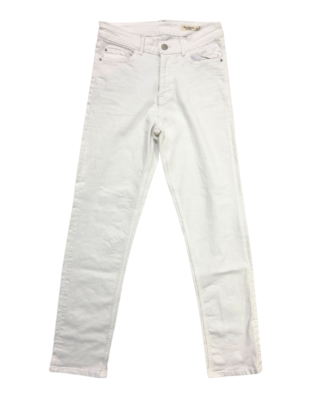 second hand M&S M&S White Slim-Fit Jeans 10 OWNI