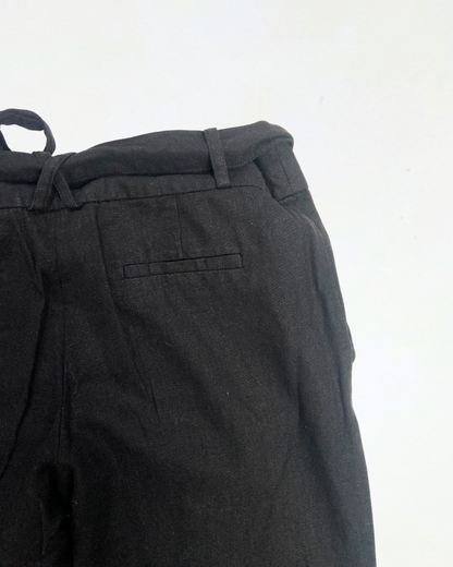 second hand New Look New Look Tie Waist Black Chino 5 OWNI