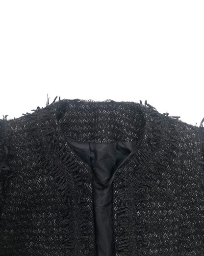 second hand Topshop Topshop Cropped Tweed Style Jacket 10 OWNI