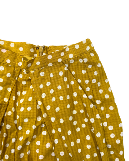 Runaway Mustard Polka Dot Wide Leg Trousers