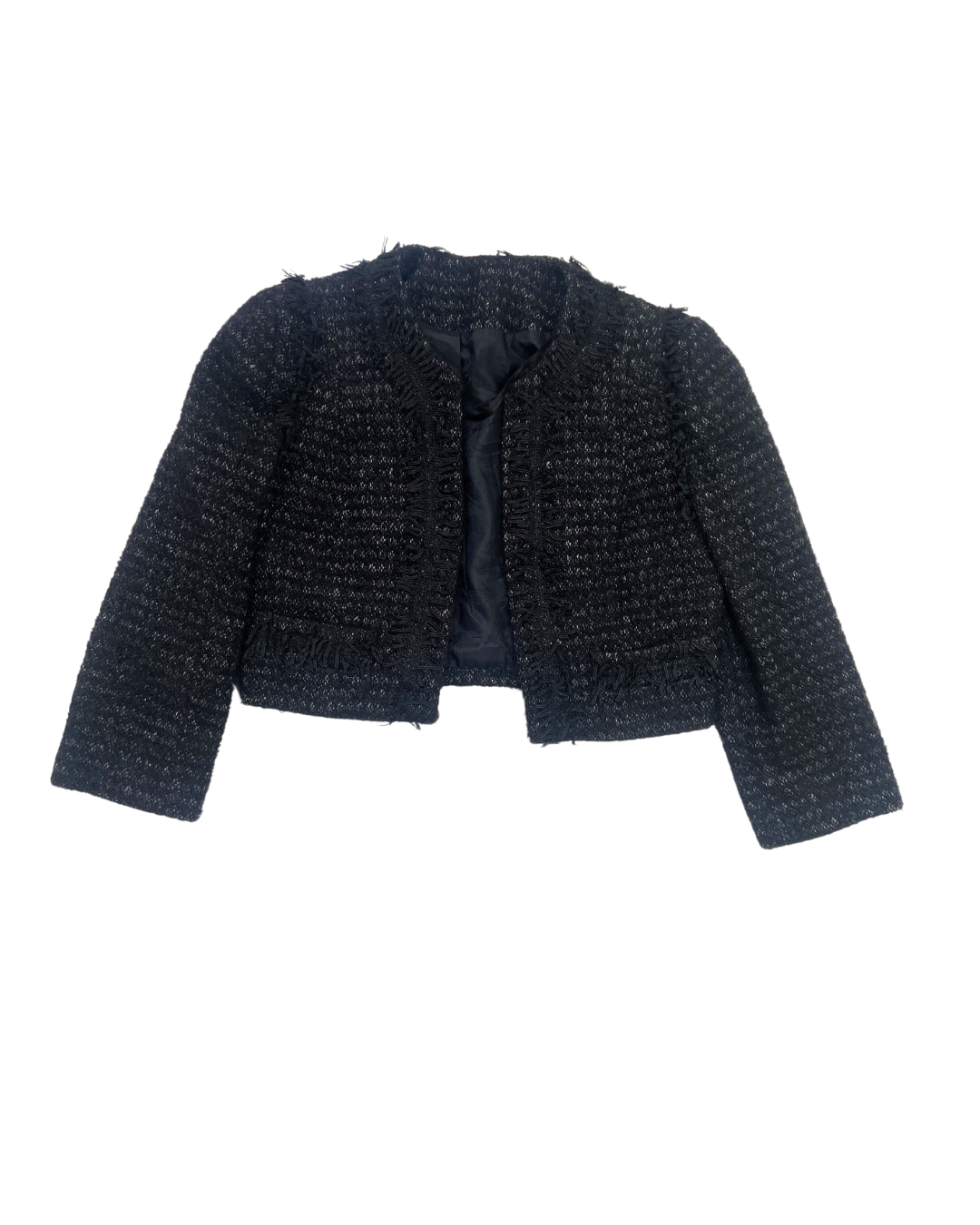 second hand Topshop Topshop Cropped Tweed Style Jacket 10 OWNI