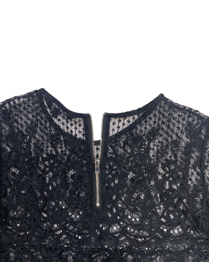 New Look Lace Top with Zippered Back