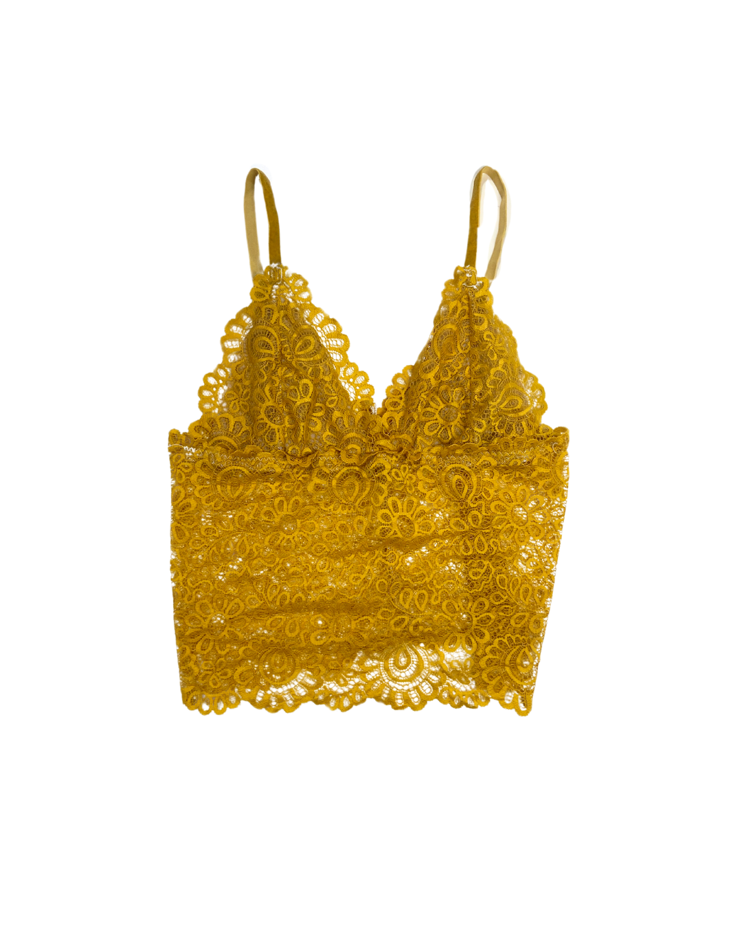 Yellow Lace Cami Top