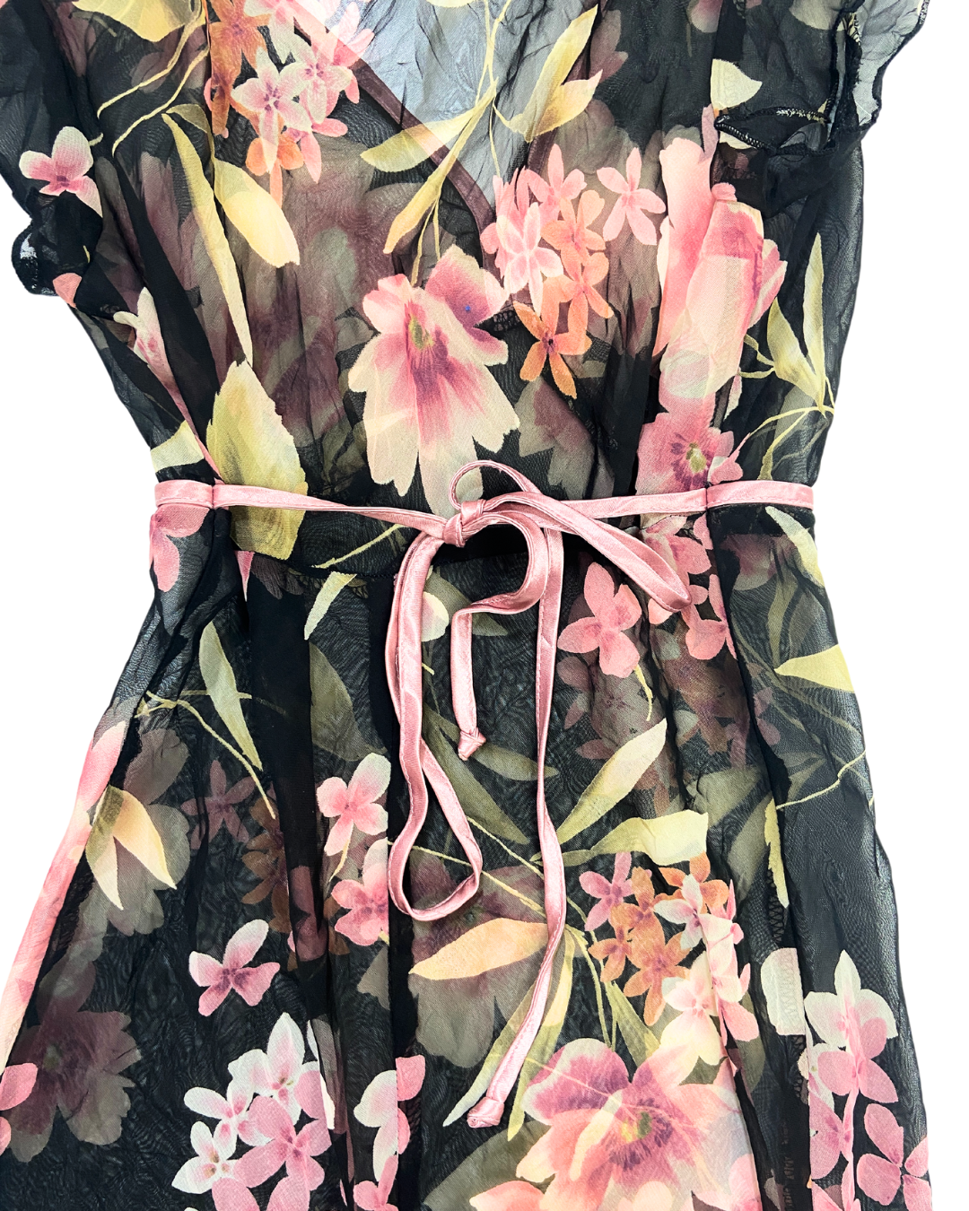 Rampage Floral Mesh Midi Dress