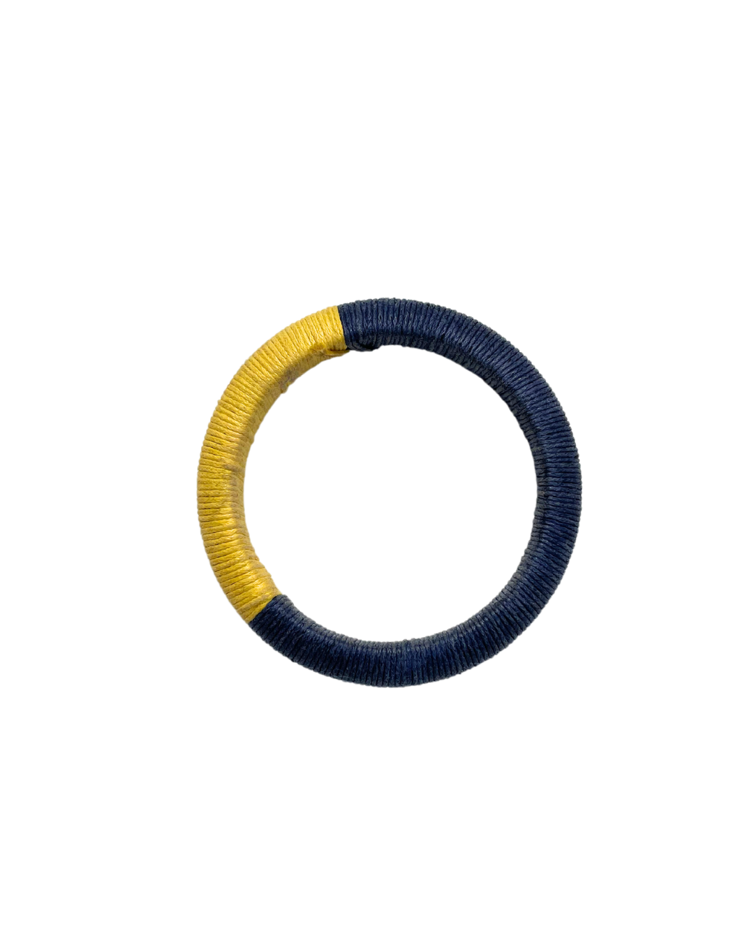 Blue Bangle with Yellow Stripe