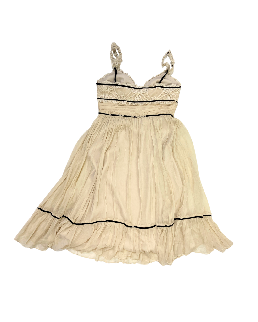 BCBG Maxazira Flowy Cream Mini Dress OWNI BCBG Maxazira Flowy Cream Mini Dress OWNI