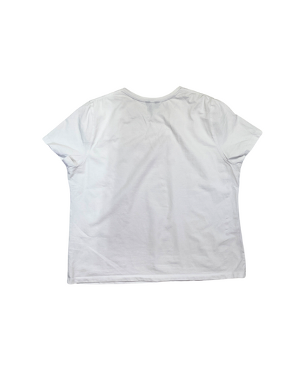 Saint and Sofia White Graphic T-Shirt