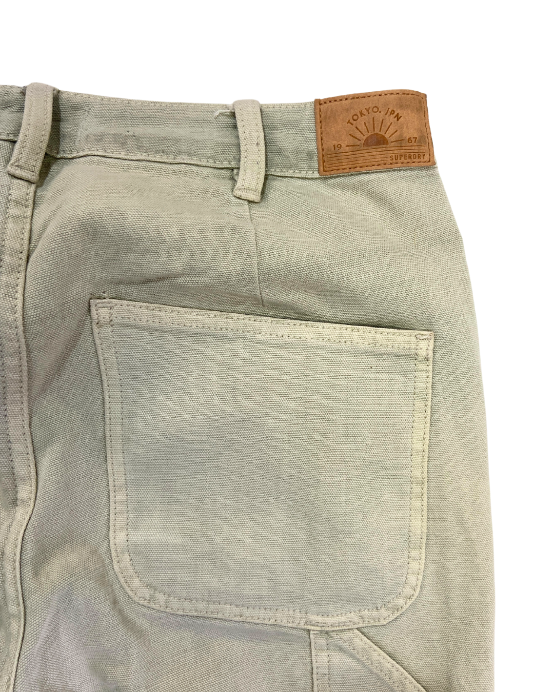 Superdry Washed Green Cargo Jeans