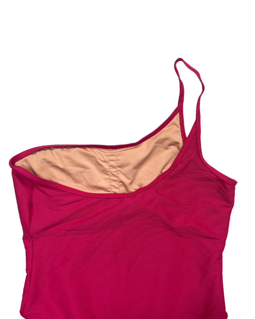 J. Crew Pink One Shoulder Swimsuit