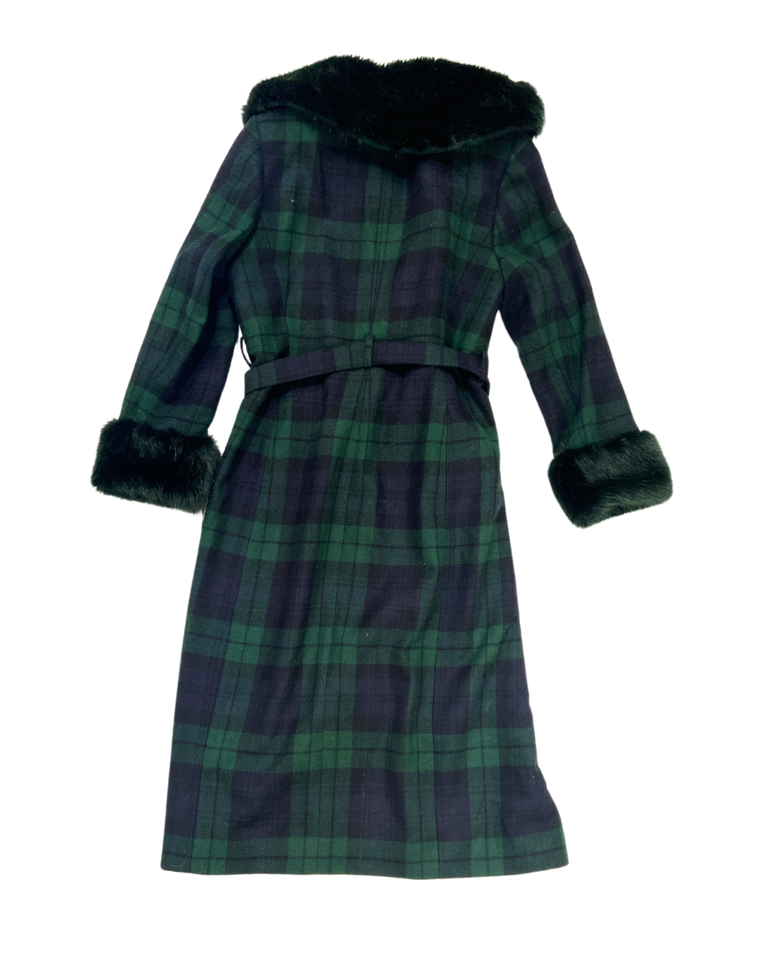 LK Bennett Green Tartan Coat