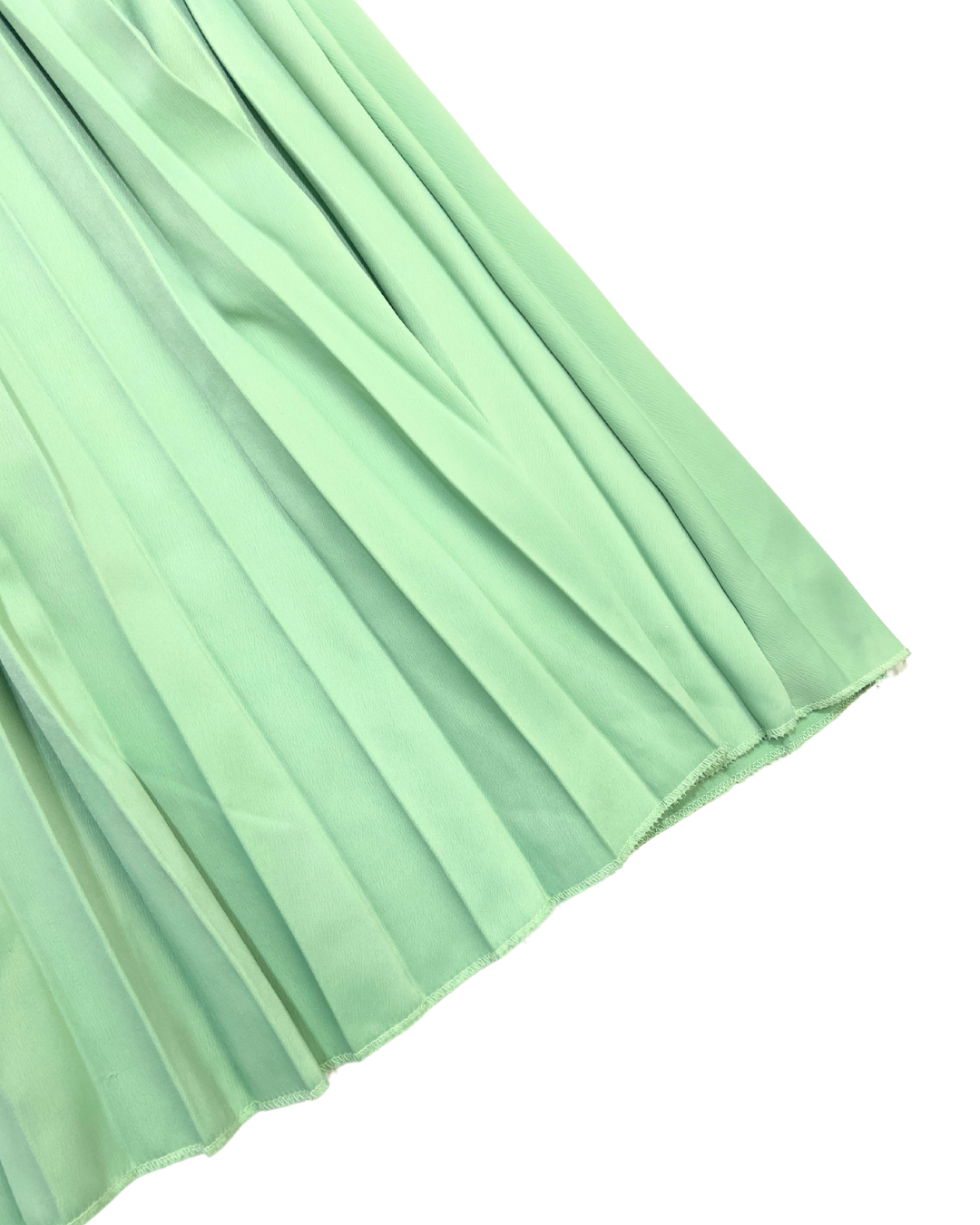 Garconne Pastel Green Pleated Midi Dress