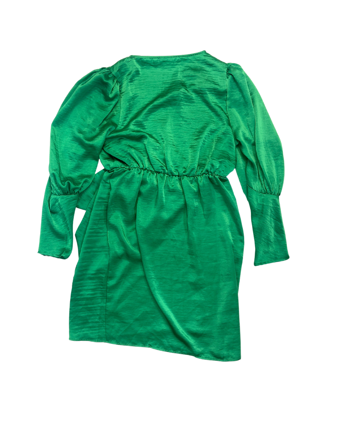 Vila Green Satin Mini Dress