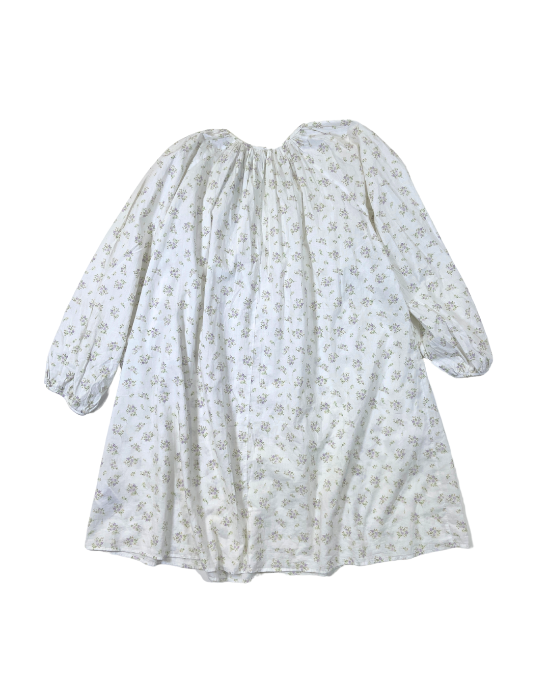 H&amp;M White Floral Smock Dress