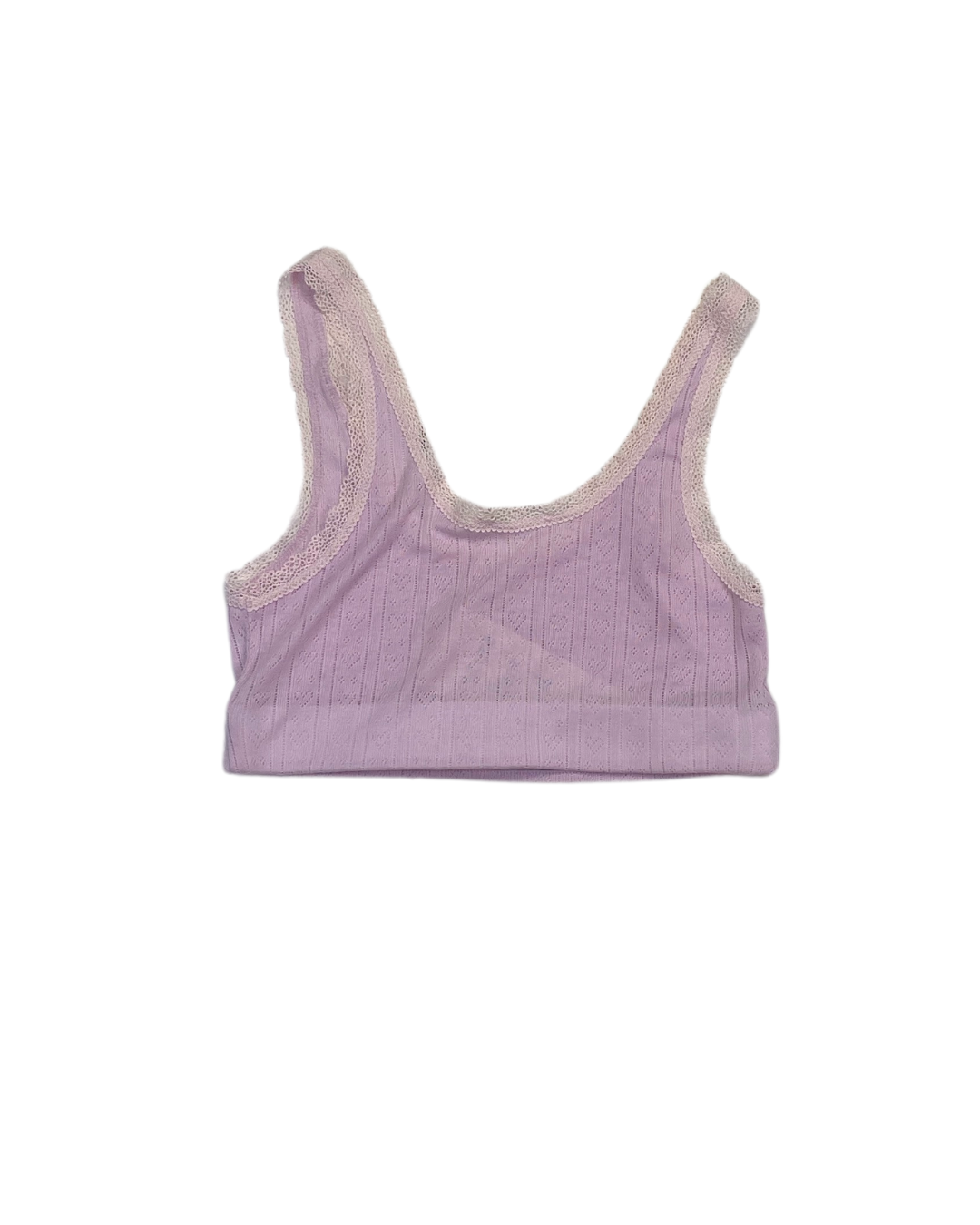 Stripe and Stare Light Pink Lace Bralette