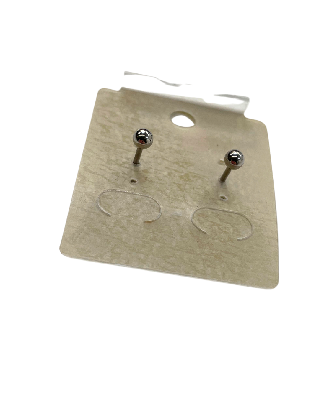 Silver Tone Gem Earrings