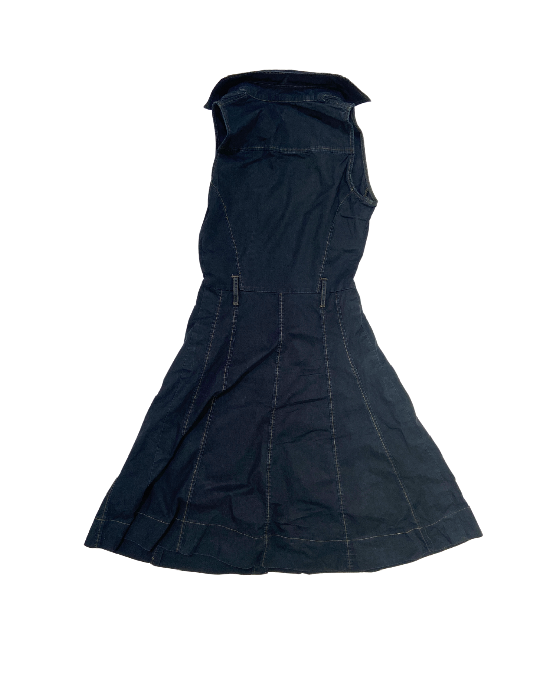 Black Denim Cargo Dress