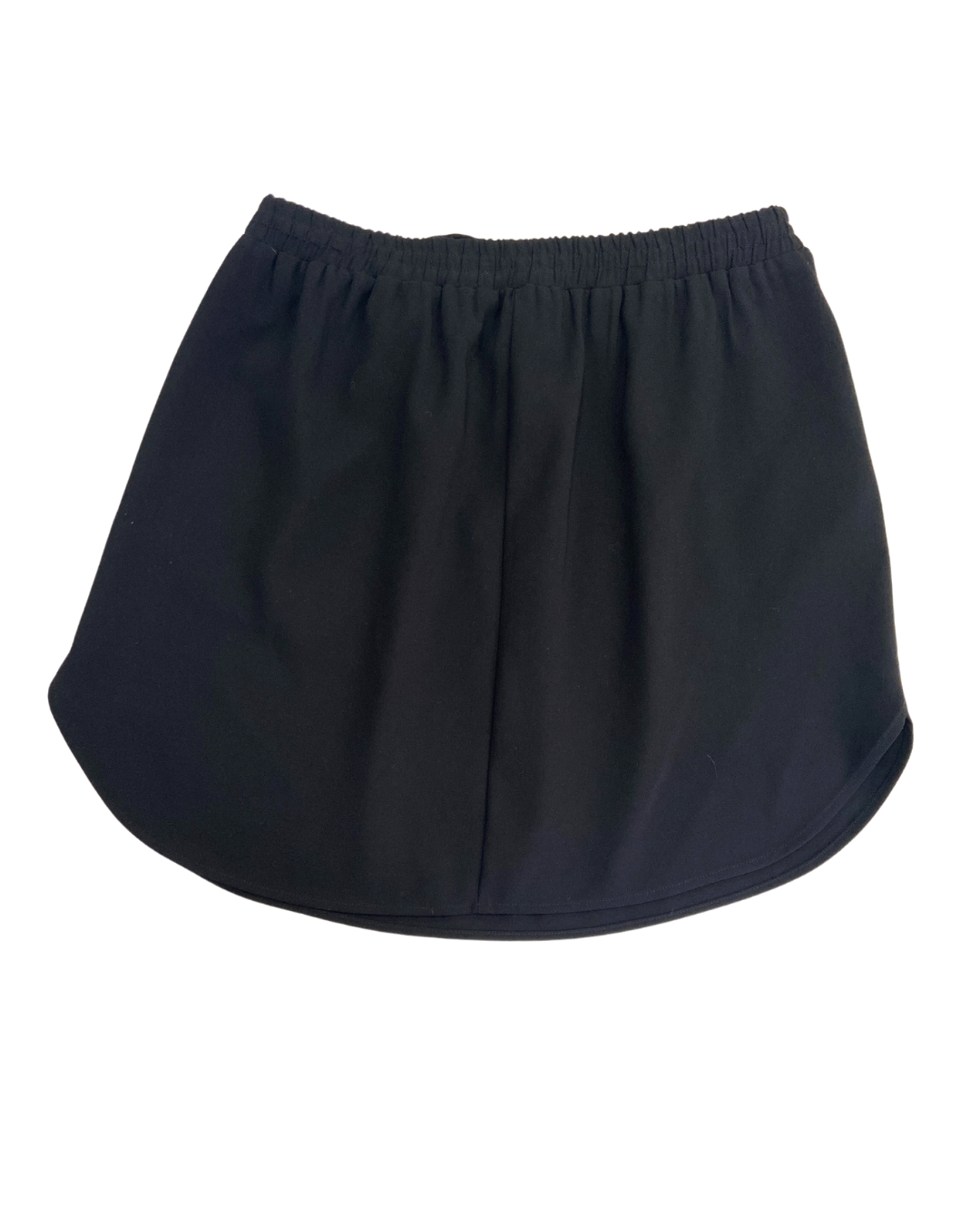 Mango Drawstring Black Mini Skirt