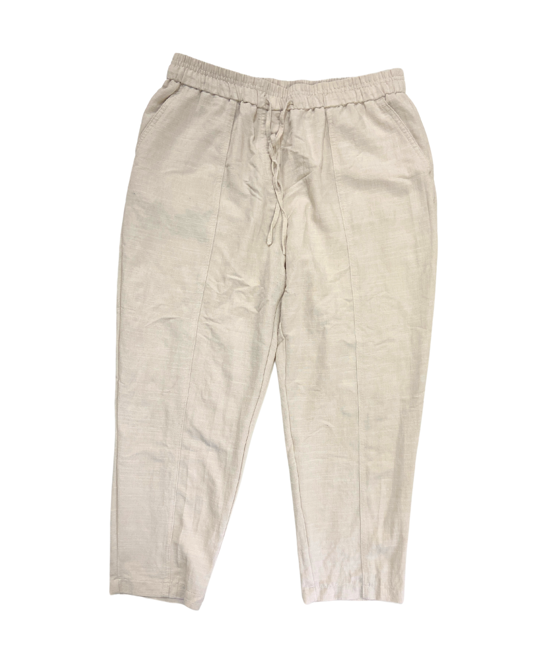 Peacocks Cream Drawstring Trousers