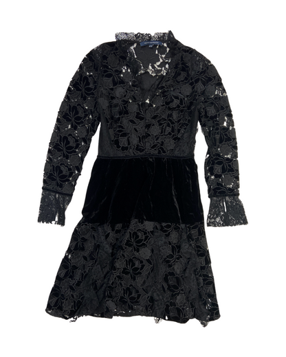 French Connection Black Lace Dress OWNI French Connection Black Lace Dress OWNI