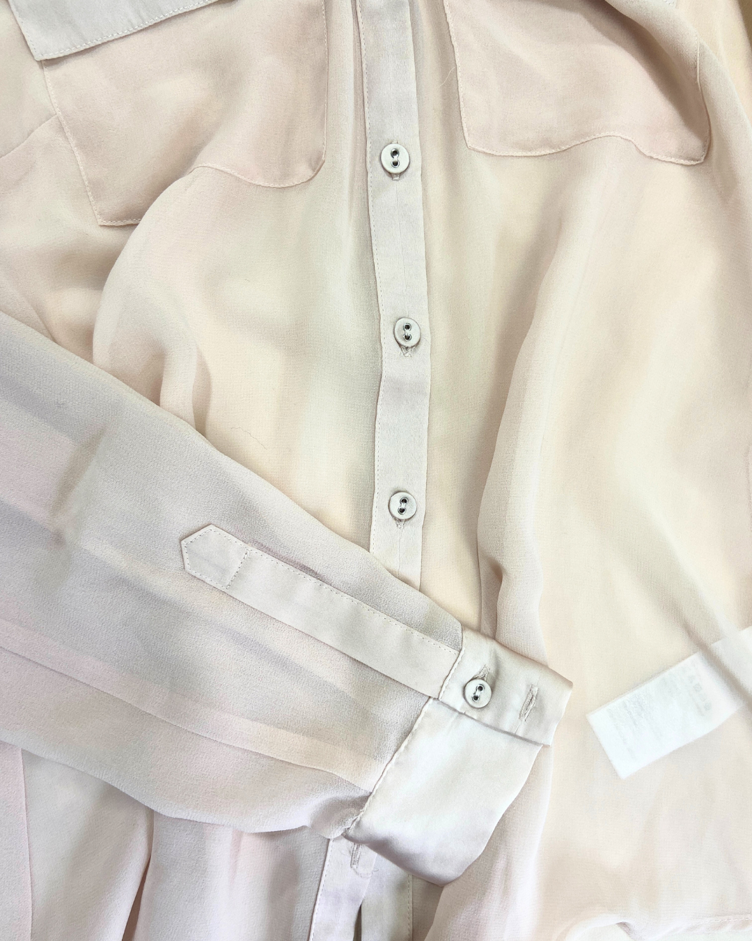 Oasis Pastel Pink Mesh Shirt