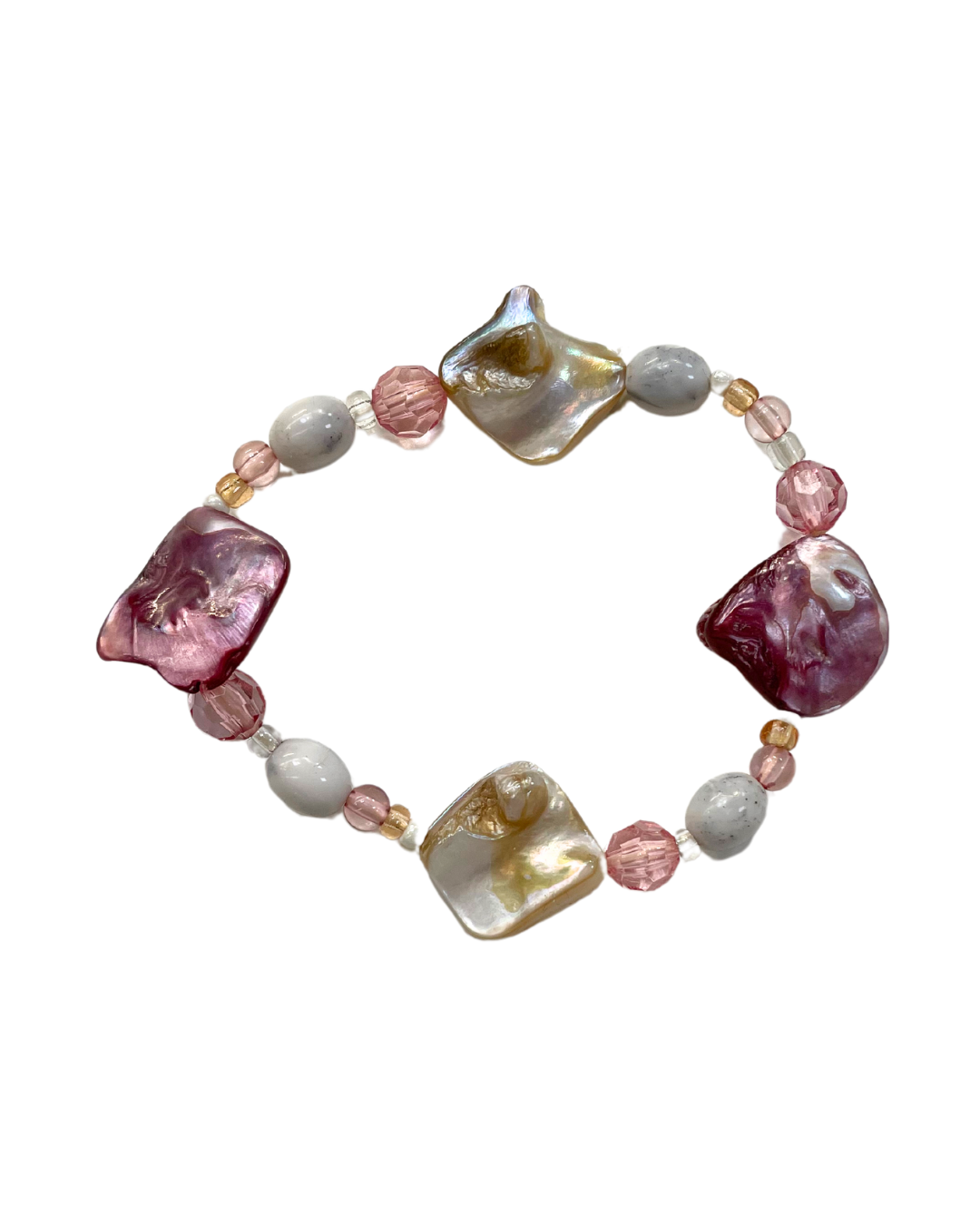 Pink Tone Shell Bracelet