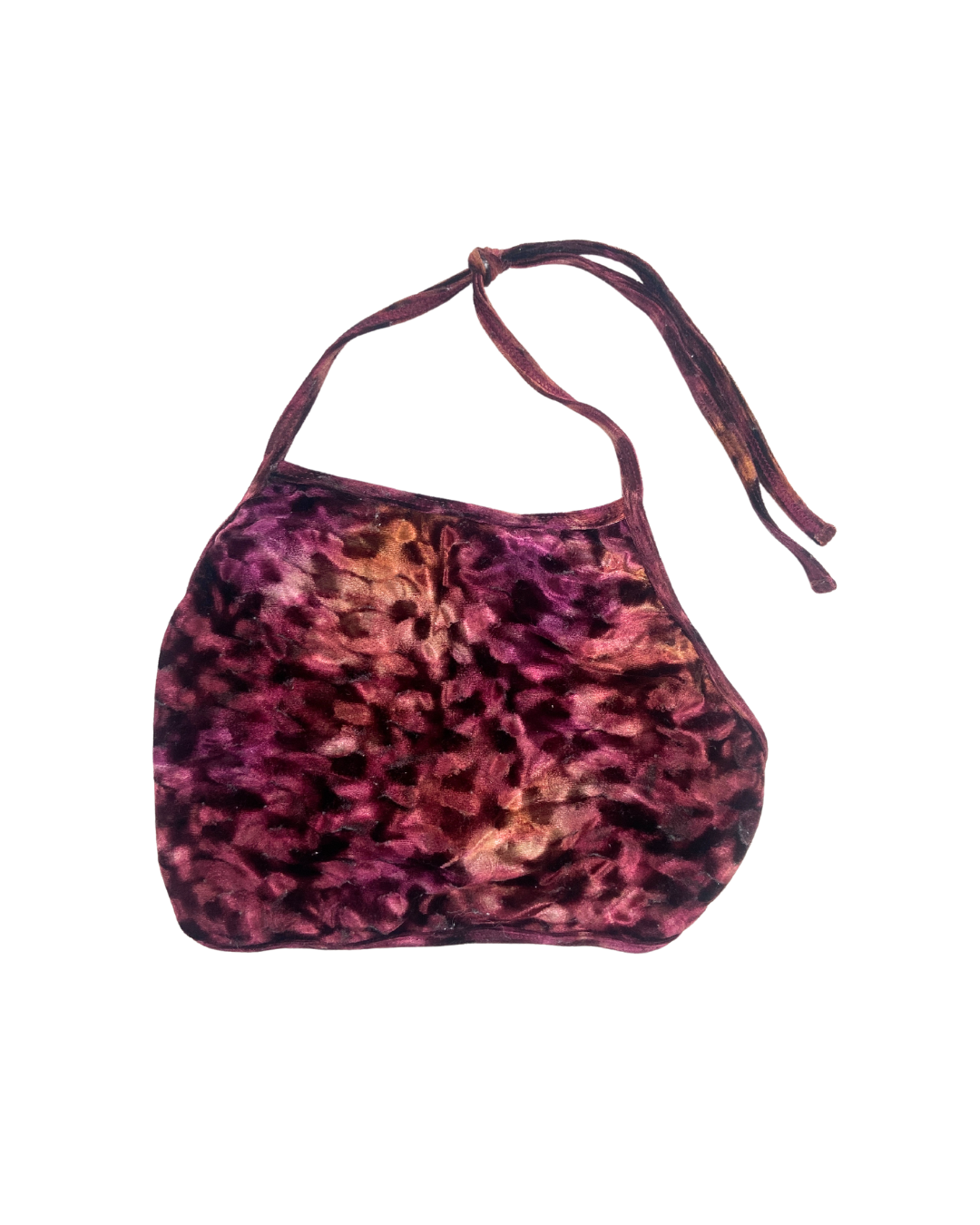 American Apparel Velvet Tie Dye Crop Top