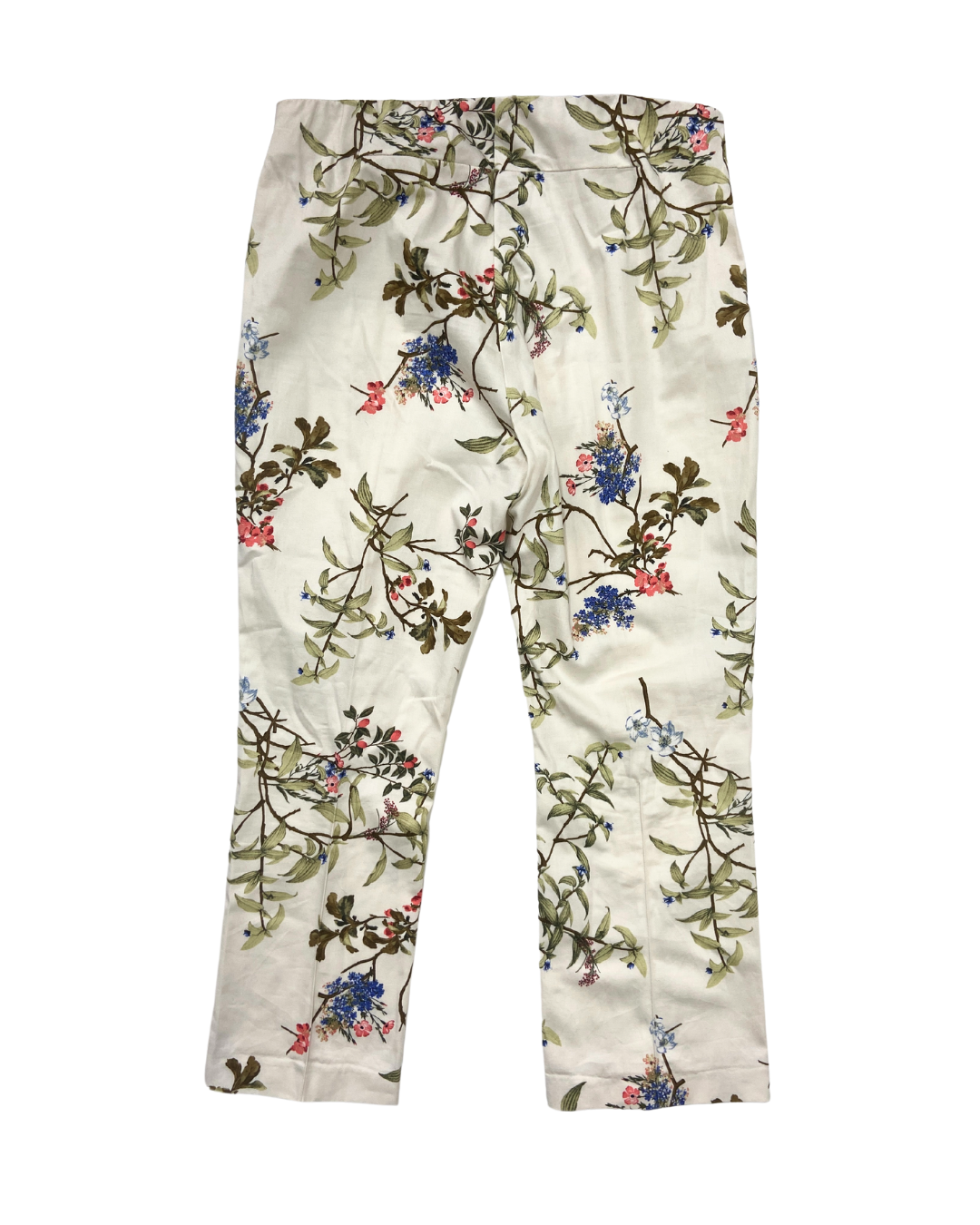 Zara Floral White Trousers OWNI