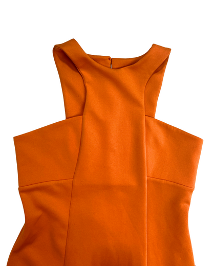 ASOS Orange Bodycon Midi Dress