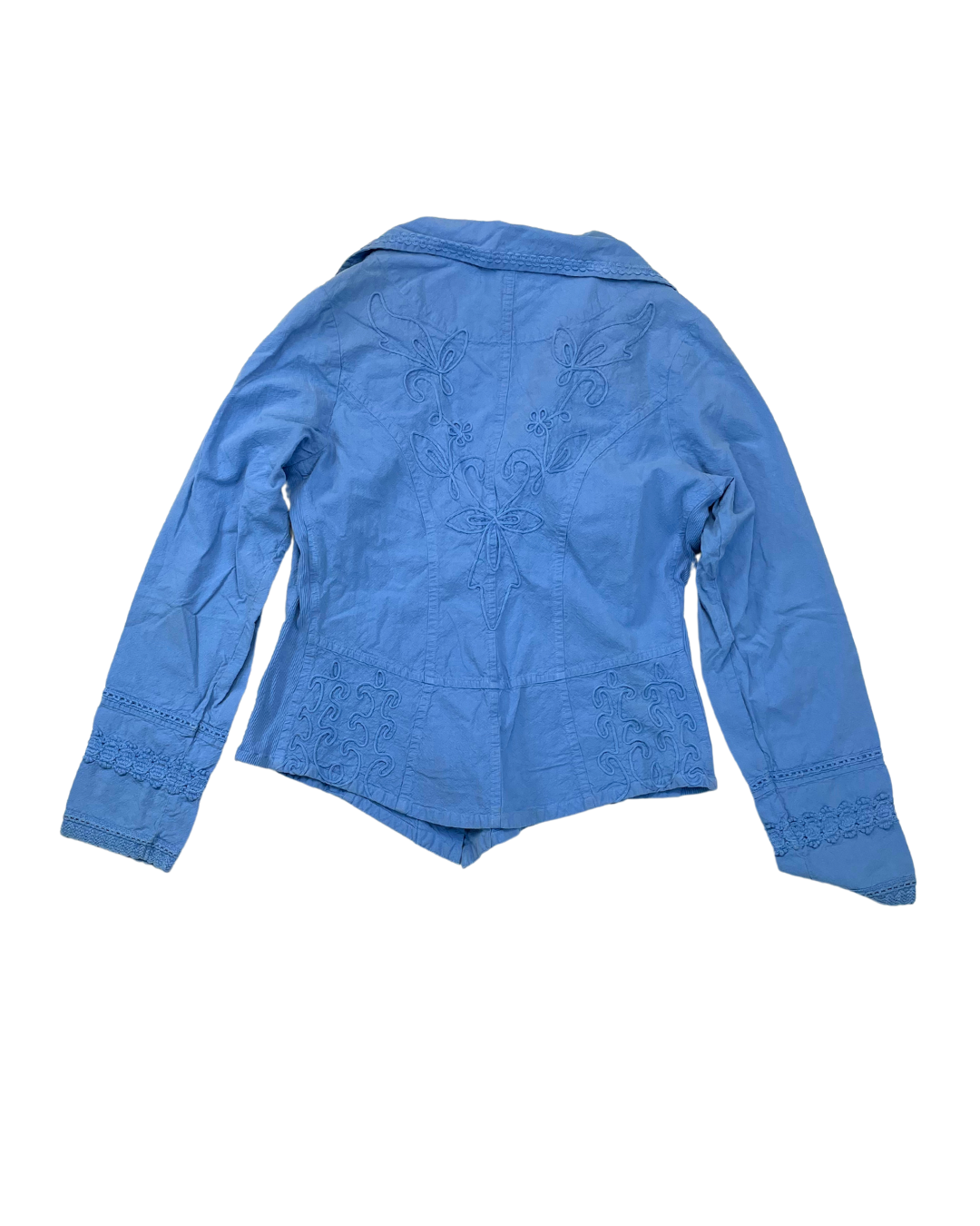 Gretty Zueger Blue Embroidered Jacket