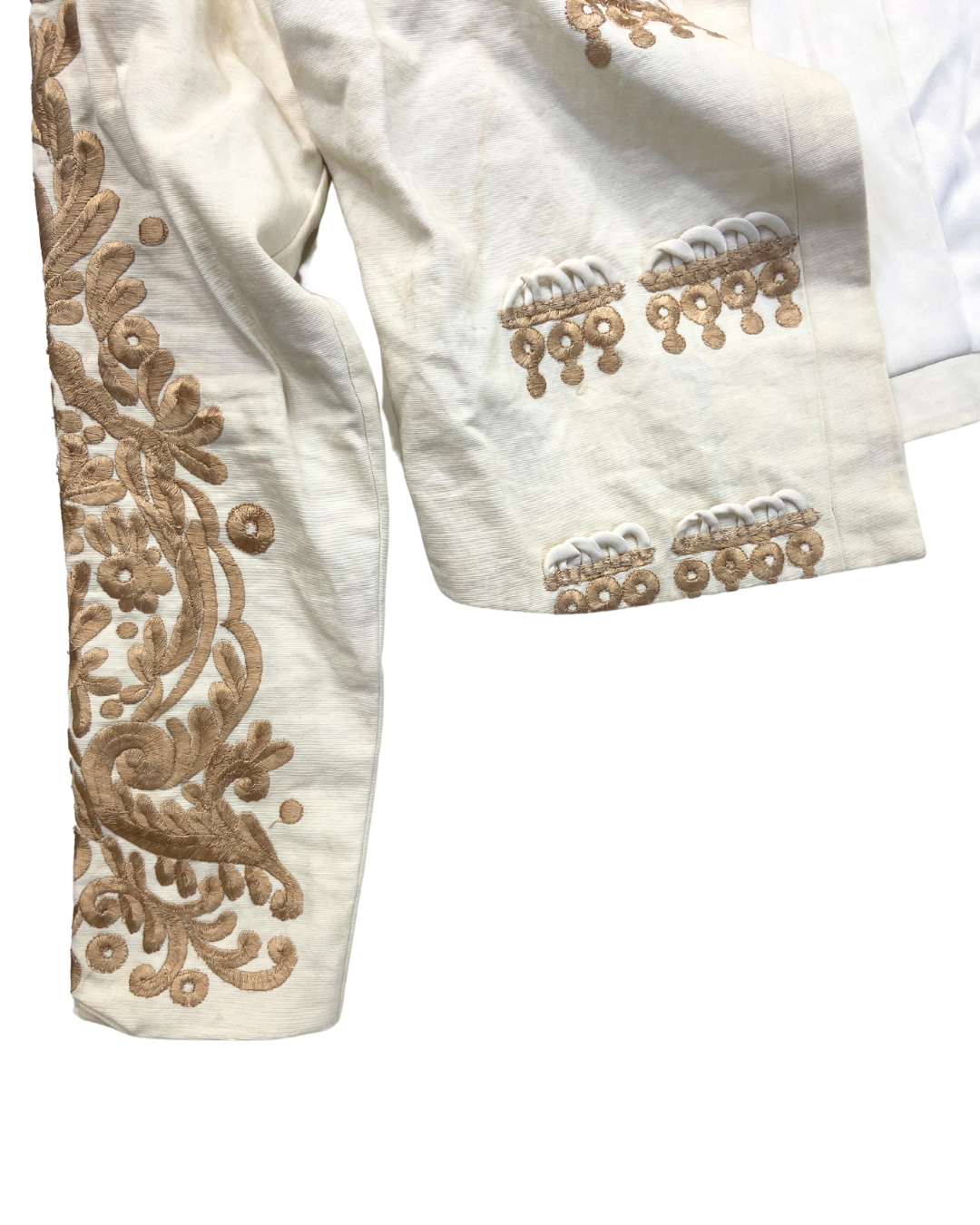 Akaash Mumbai White Embroidered Jacket