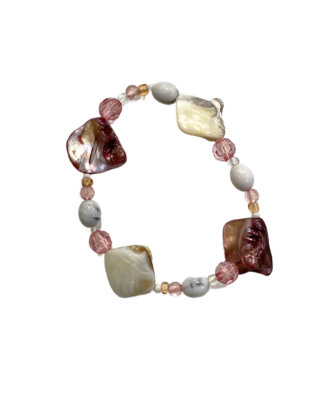 Pink Tone Shell Bracelet