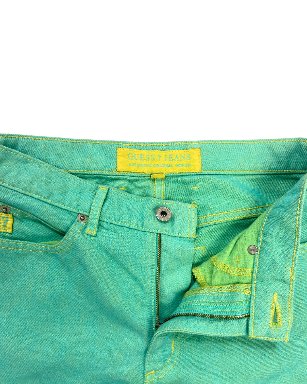 Guess Turquoise Straight Leg Jeans